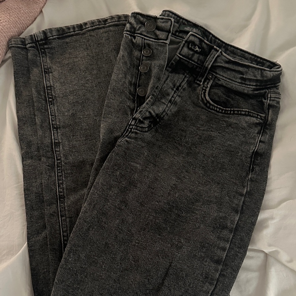 Wild Fable Charcoal High Rise straight leg Jeans